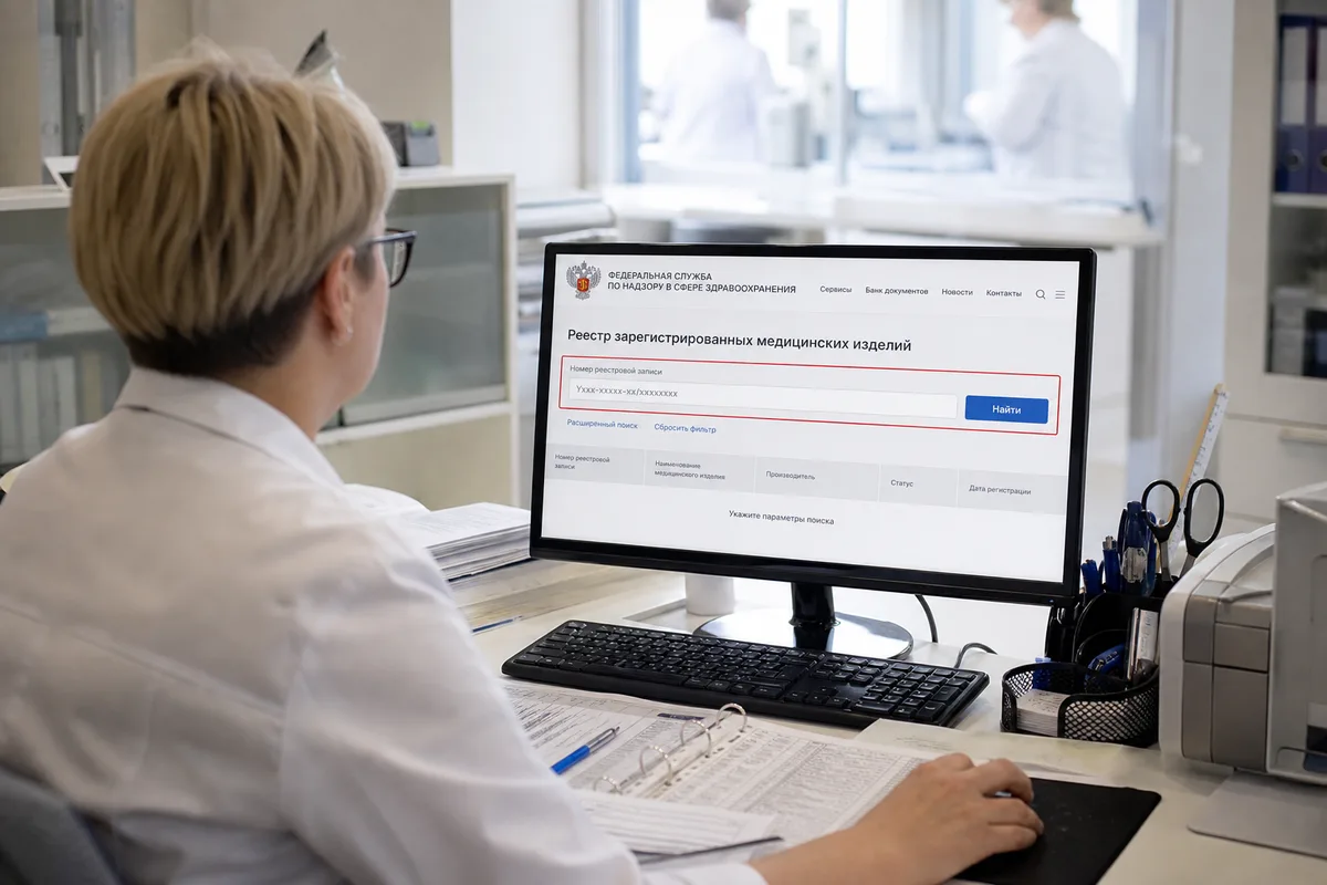 Регистрационное удостоверение на медицинское изделие: пошаговая проверка в реестре Росздравнадзора