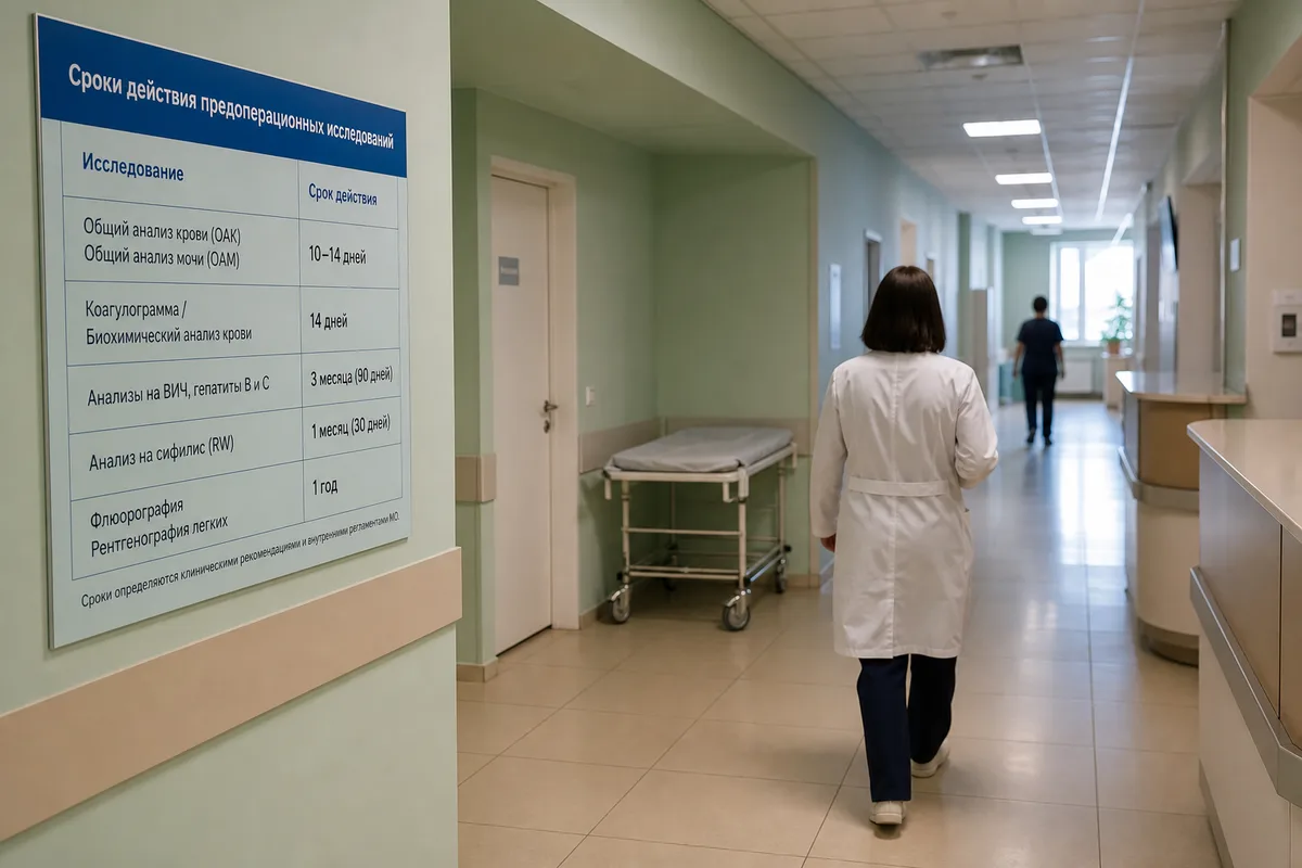 Предоперационное обследование: проверка назначений врача на соответствие стандартам